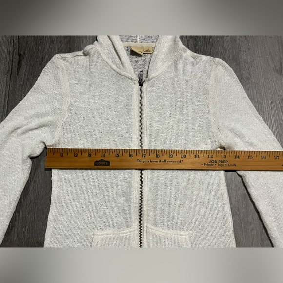 Mudd Ivory Zip Up Hooded Jacket - Sz Youth 14 (Girls XL) - Picture 3 of 8